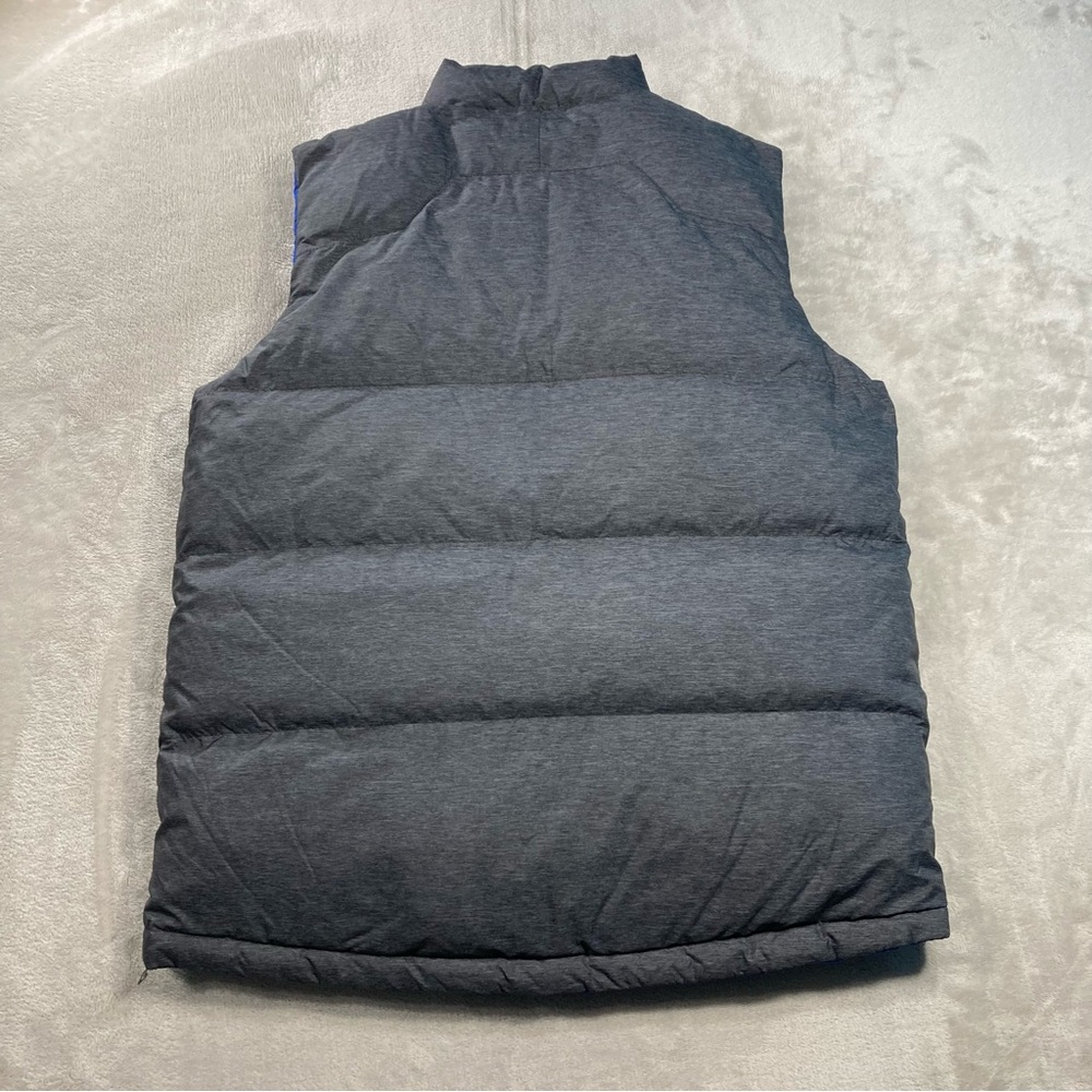 Polo Ralph Lauren Quilted Puffer Down Reversible Full Zip Vest Boys XL Grey/Blue - Picture 5 of 13